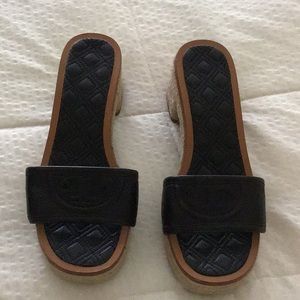Tory Burch Leather Slides